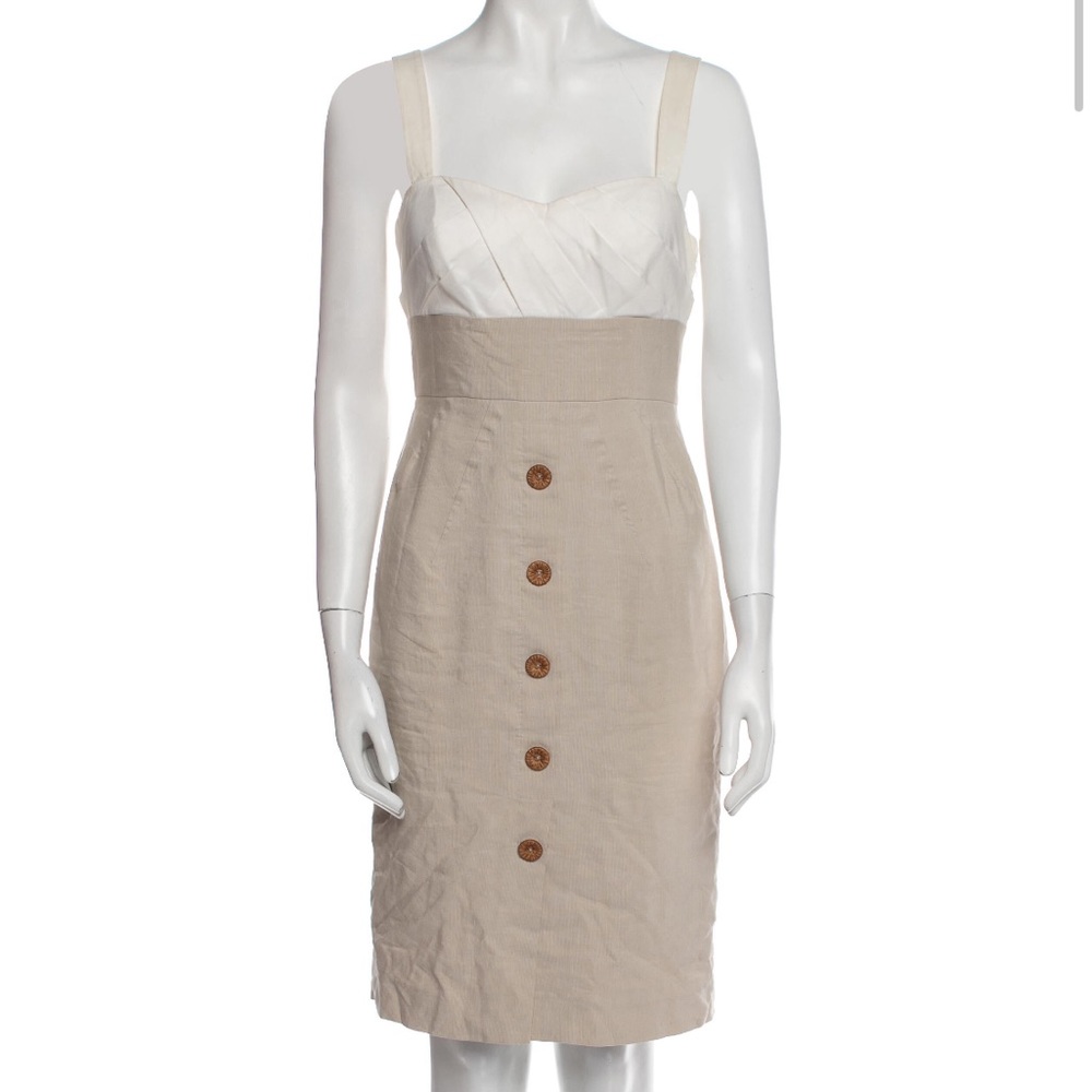 Diane Von Furstenberg linen blend dress size 4